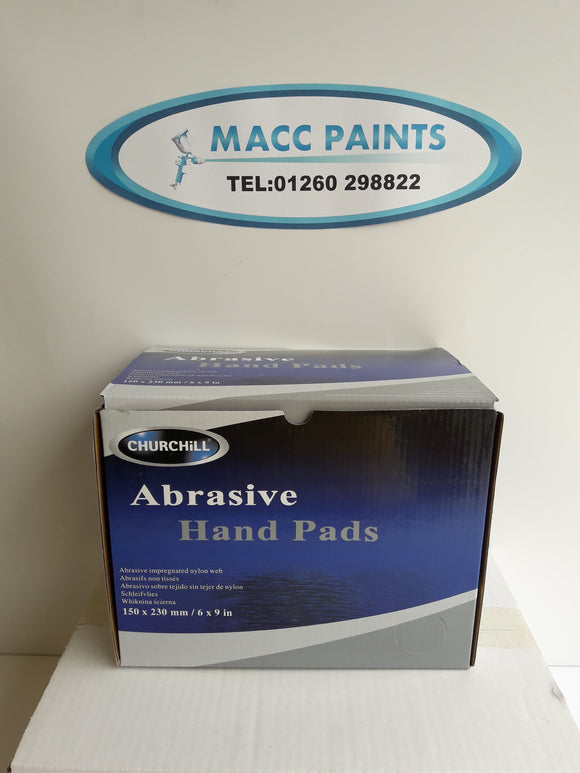 CHURCHILL ABRASIVE HAND PADS GREY X20